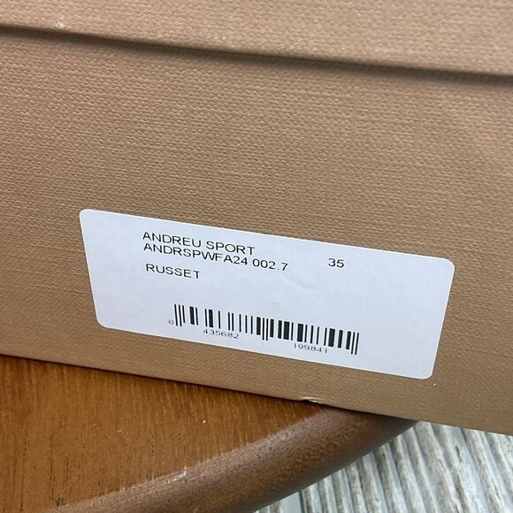 HEREU Studio Andreu Low Calf Zipped Boot Chelsea Boot NIB Russet Color Size 35EU - Picture 15 of 16